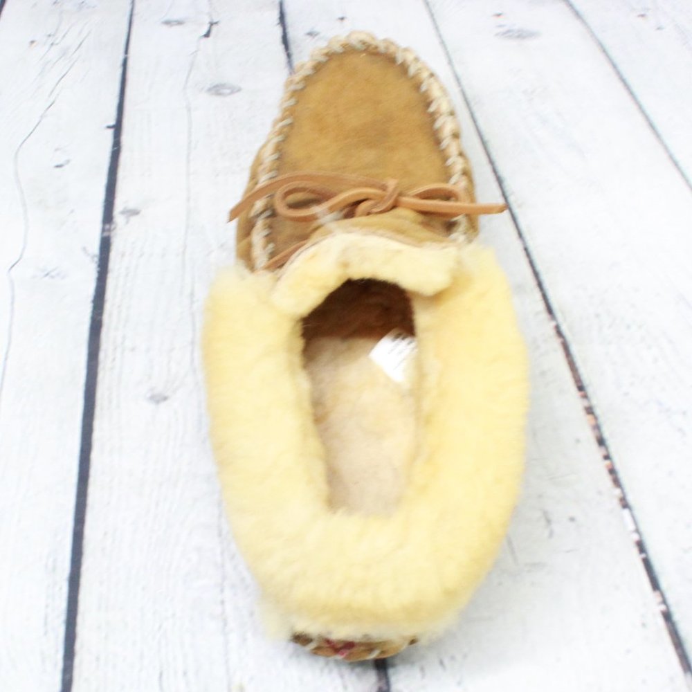 LL BEAN Lined Wicked Good Moccasin Slippers Sz 9 - Picture 9 of 9